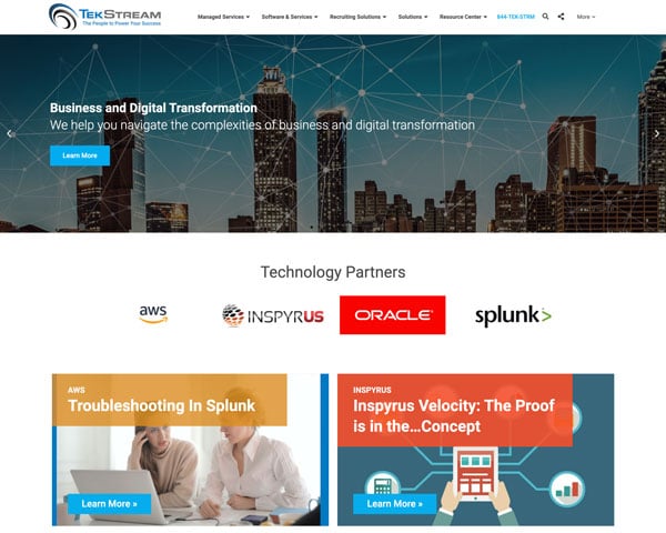 Tekstream Website